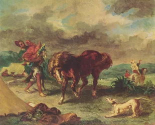 O marroquino e seu cavalo